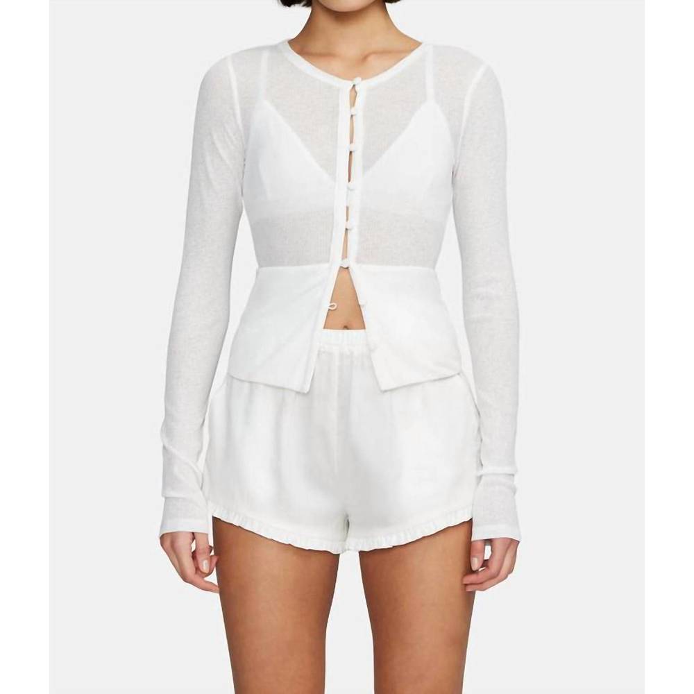NEW OWNLEY cindy cardigan in white